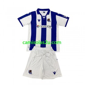 Camisolas de futebol Real Sociedad Criança Equipamento Principal 2024/25 Manga Curta